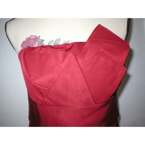 New Womens Party The Limited Dress Dark Red Strapless 8 Date Dinner Wedding Gues - Picture 3 of 12